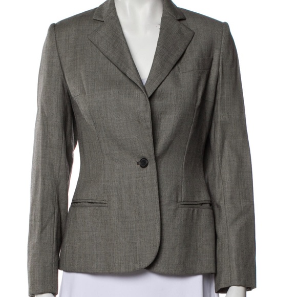 Grey wool blazer - Picture 1 of 6